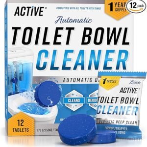 ACTIVE Automatic Toilet Bowl Cleaner Tablets Blue Gel Toilet Tank Cleaners,