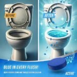 ACTIVE Automatic Toilet Bowl Cleaner Tablets Blue Gel Toilet Tank Cleaners,