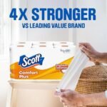 Scott ComfortPlus Toilet Paper, 12 Double Rolls, 231 Sheets per Roll