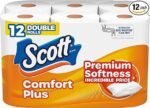 Scott ComfortPlus Toilet Paper, 12 Double Rolls, 231 Sheets per Roll - Image 2